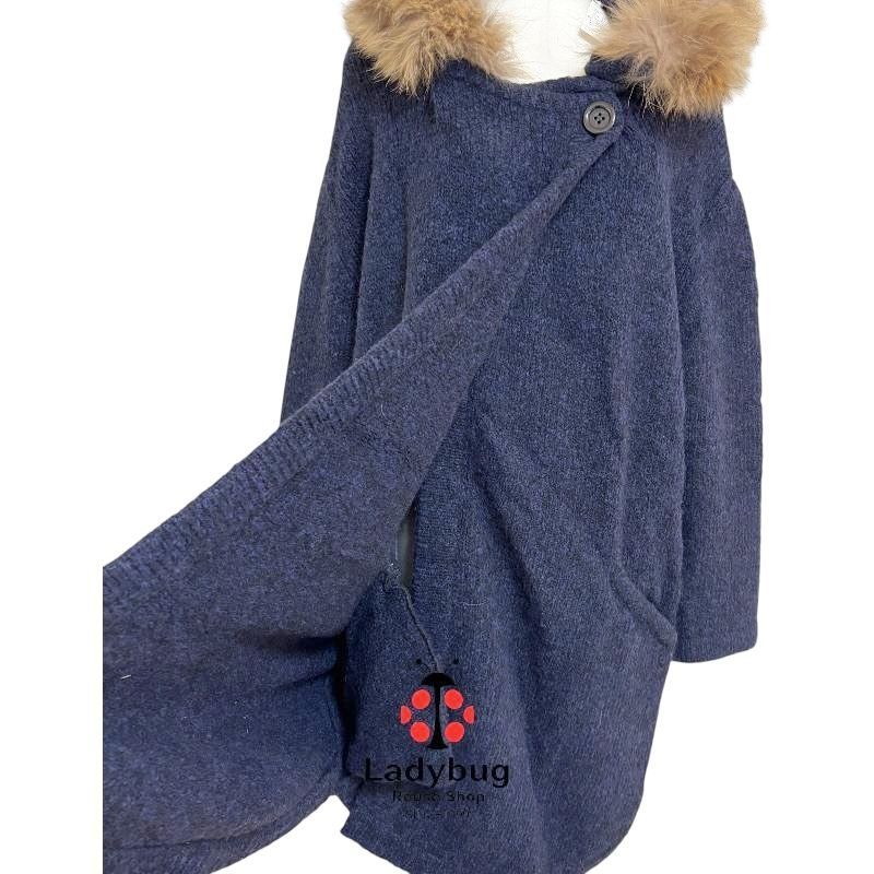 ラクーンファーフード付き