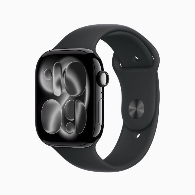 Apple Watch Series 11 GPS Cellularモデル 46mm MFC44J A ジェットブラック ブラックスポーツバンド M L