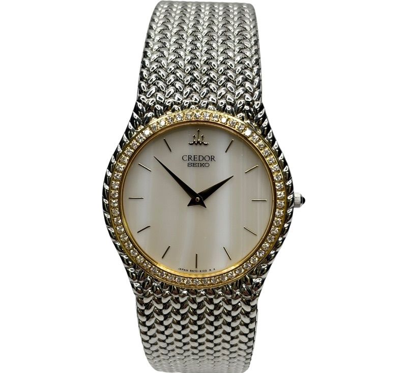 SEIKO クレドール 18KTダイヤベゼル 【8N70-6141】 - メルカリ