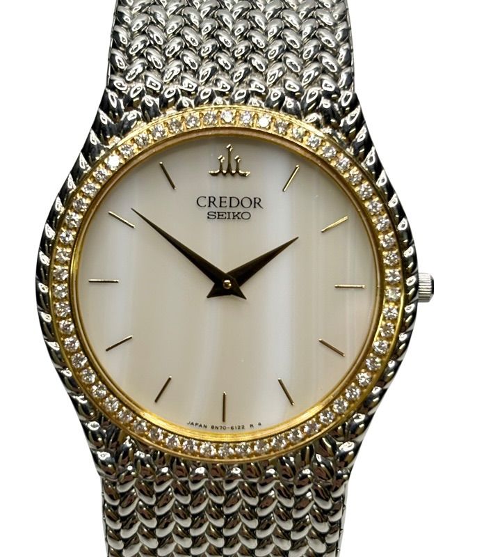 SEIKO クレドール 18KTダイヤベゼル 【8N70-6141】 - メルカリ