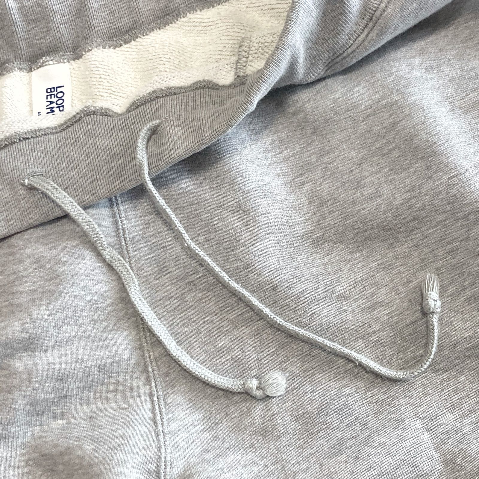 ぜひ、見逃さない。 ループウィラー ビームスプラス スウェットパンツ ロゴプリント グレー XL 【特売セール】