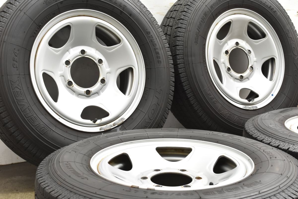 バリ溝 トピー S54A 15in 6J 31 PCD139.7 トーヨー DELVEX 934 195 80R15 スチール ハイエース レジアスエース スーパーGL