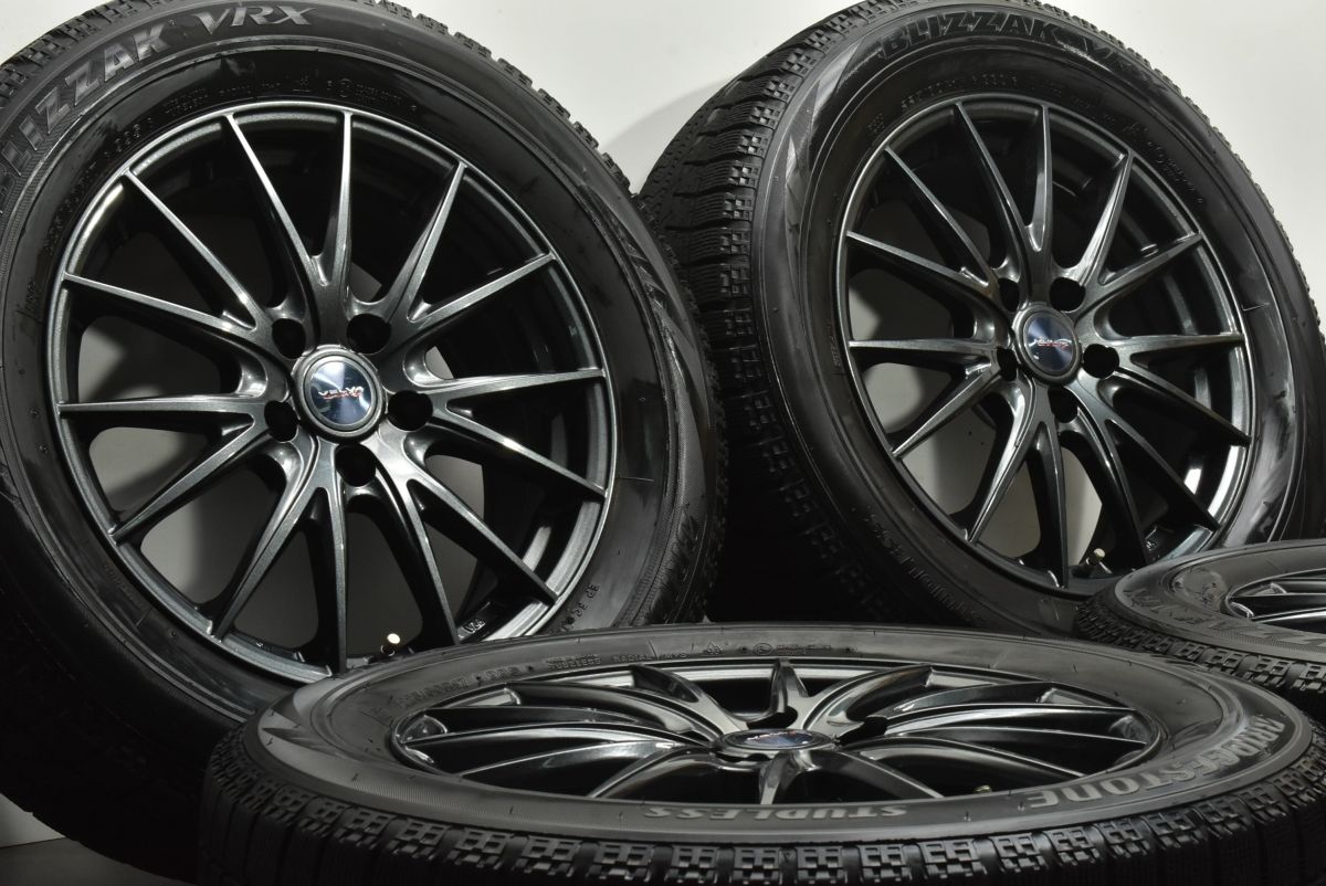 交換用に ヴェルヴァ 17in 7J 40 PCD114.3 ブリヂストン ブリザック VRX 225|60R17 アルファード カローラクロス デリカD 5
