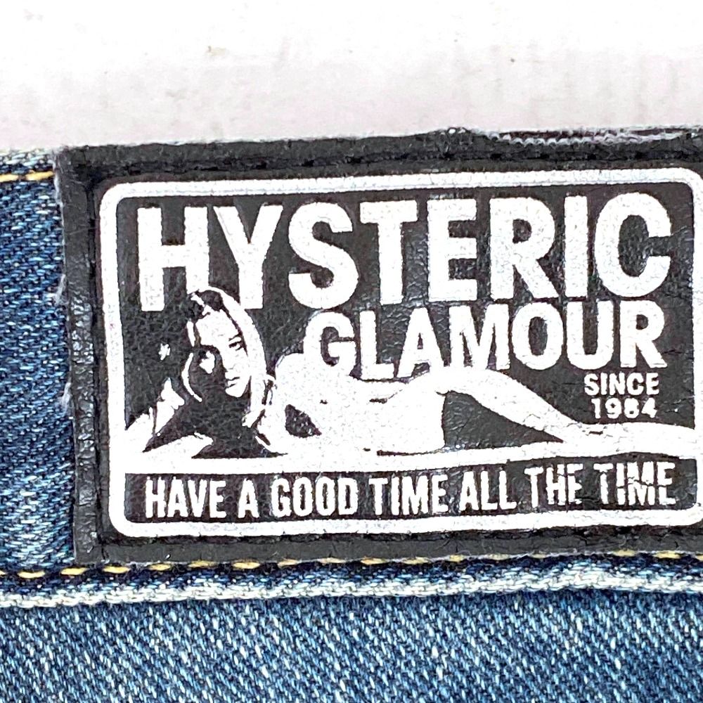 スキニーデニムパンツ ダメージ