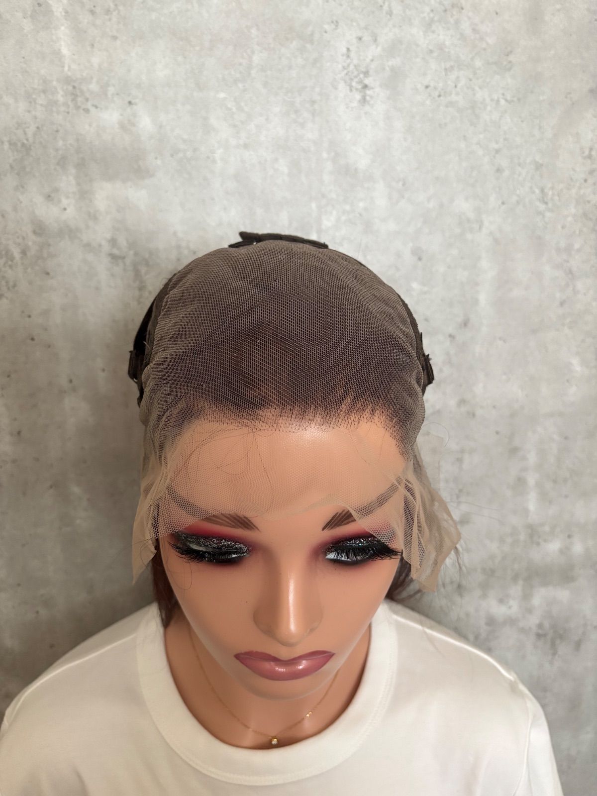 人毛 フルウィッグ｜耳が出せる 自然なもみあげ｜カシスブラウン｜スーパーロング WWW_NOITHATQUANGTHANH_NET