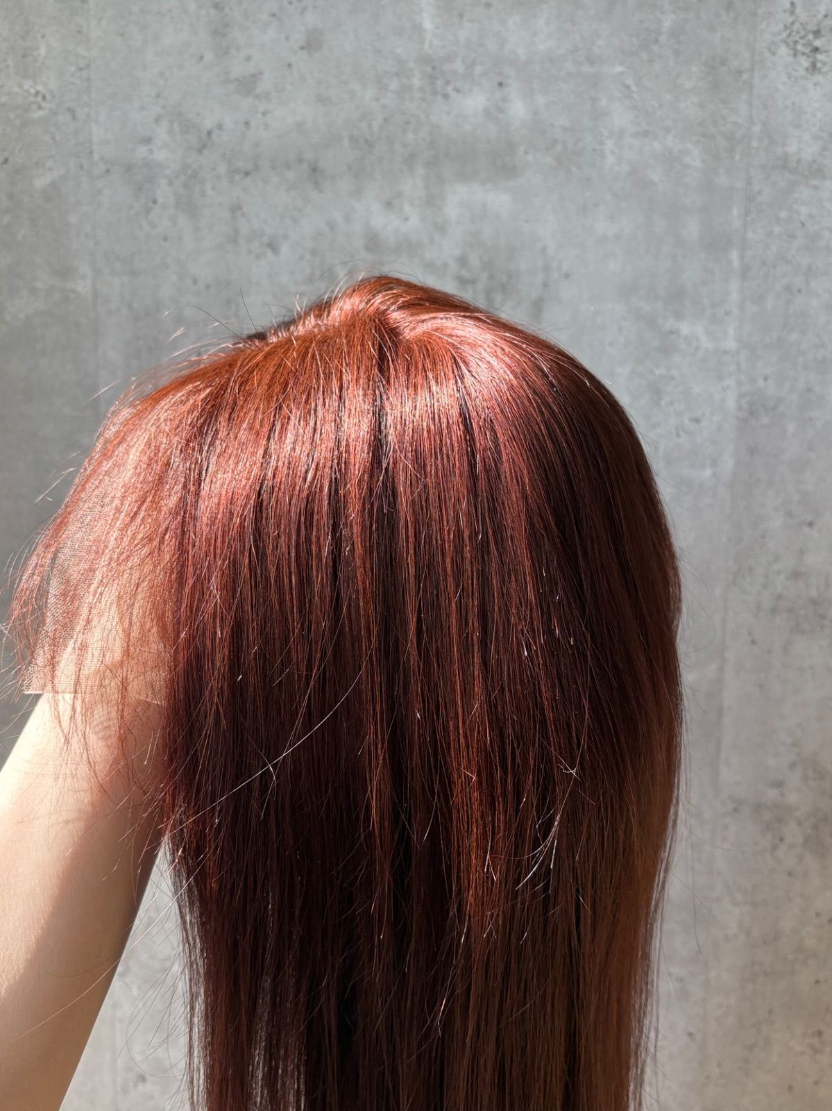 自然なもみあげ｜カシスブラウン｜スーパーロング