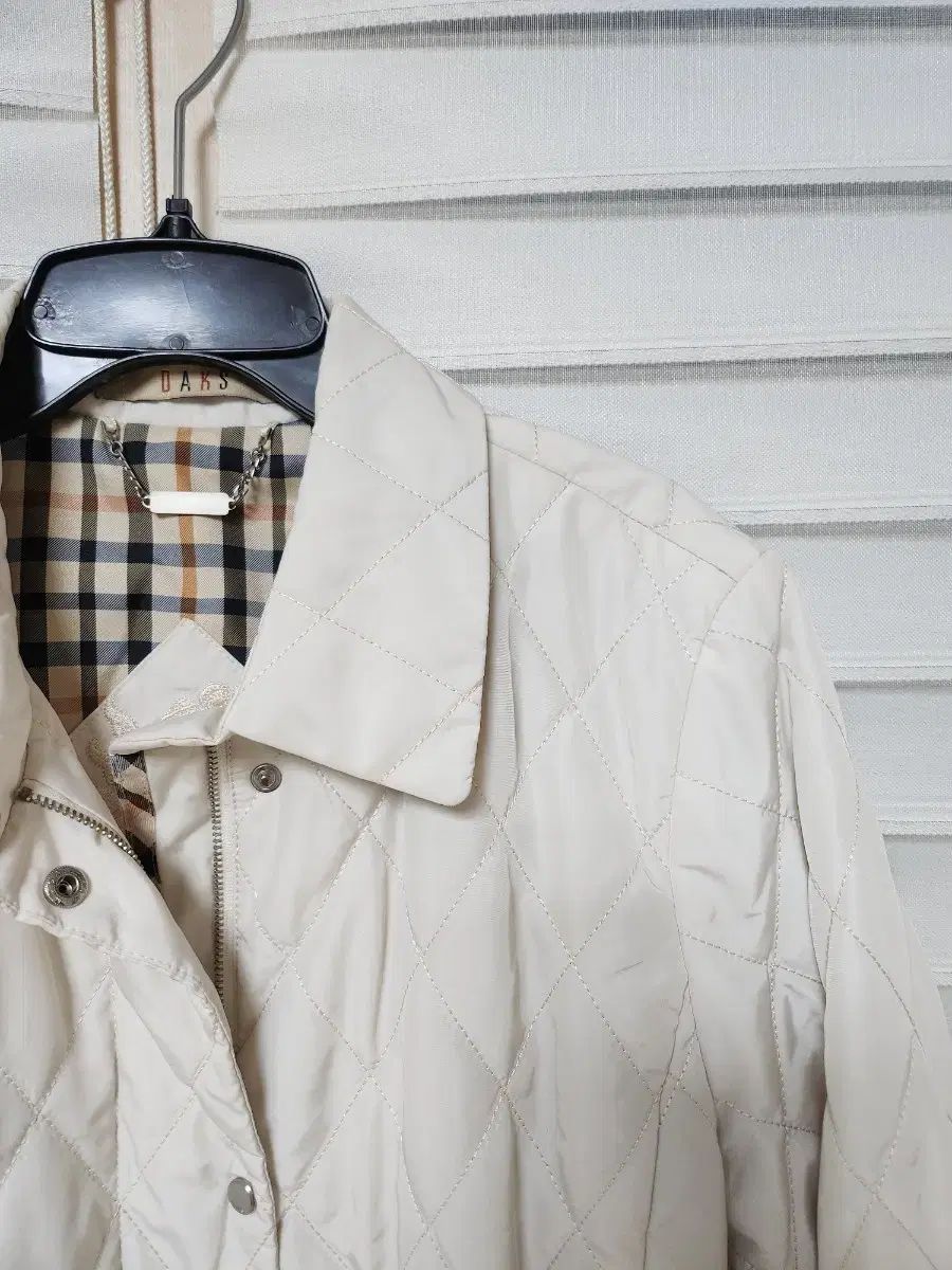 DAKS キルティング ジャケット アイボリー CHECK