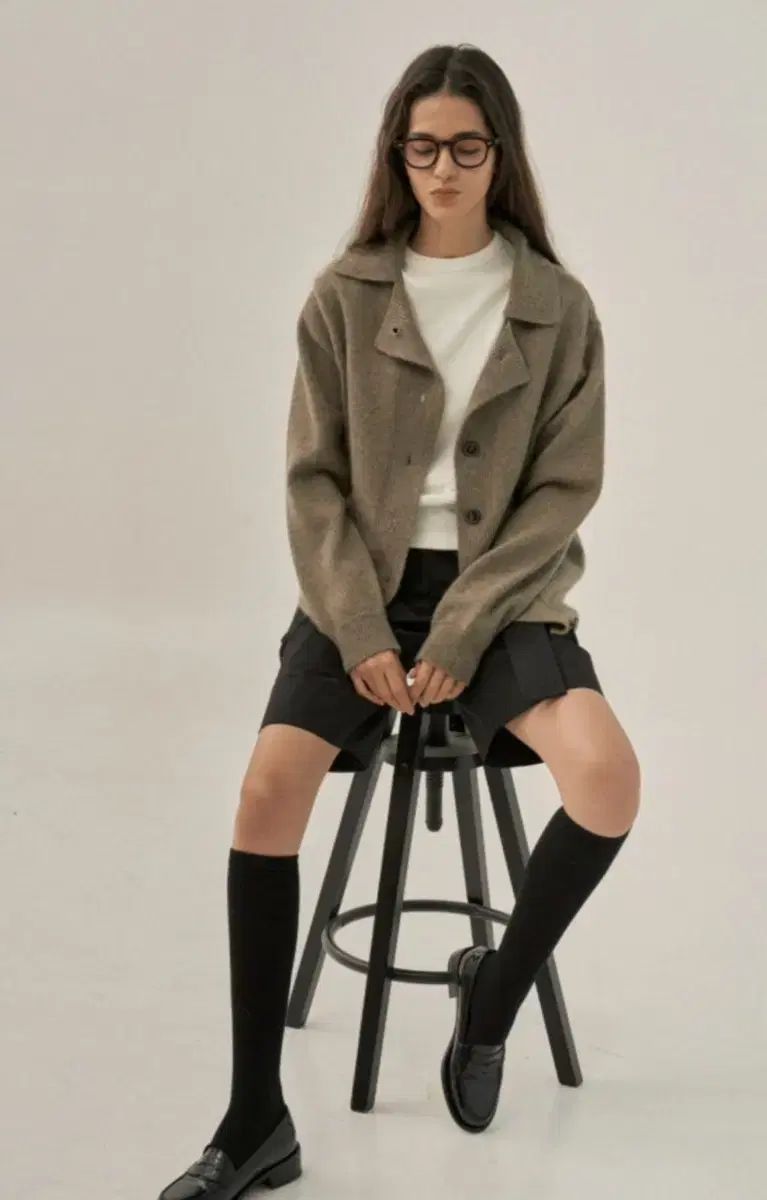 ged 샵ged Open Collar Cardigan