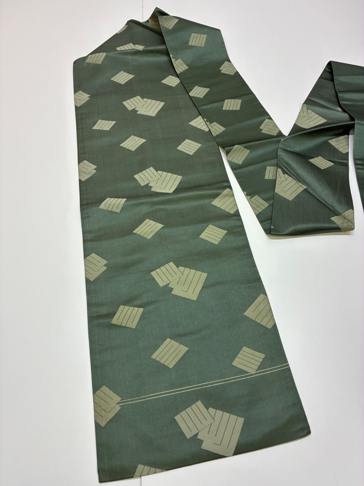 名古屋帯 源氏香 平和屋着物○九寸名古屋帯 源氏香 黒地 正絹