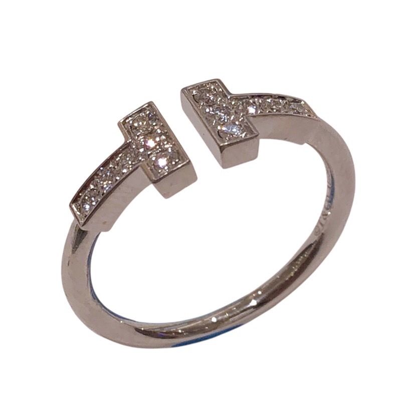 ティファニー TIFFANY＆CO Tワイヤーリング ホワイトゴールド 750WG ジュエリー