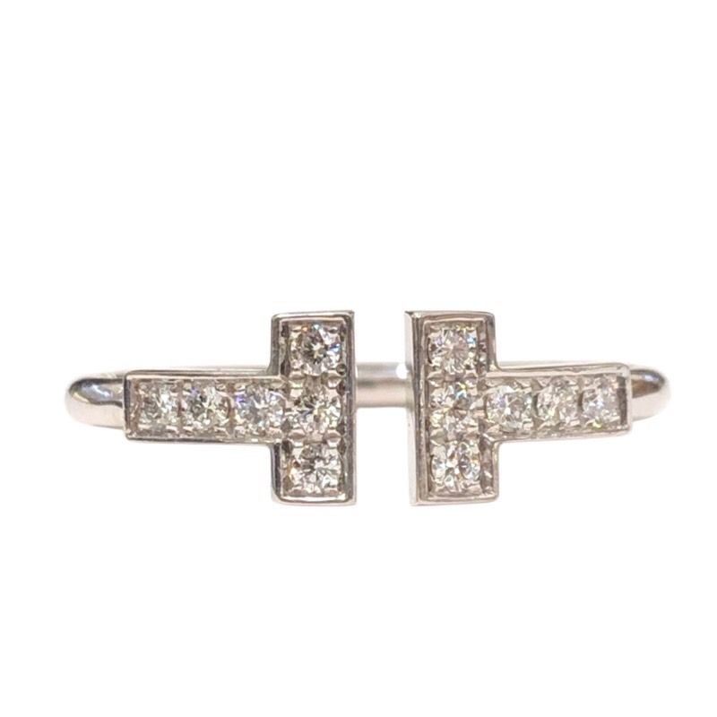 ティファニー TIFFANY＆CO Tワイヤーリング ホワイトゴールド 750WG ジュエリー
