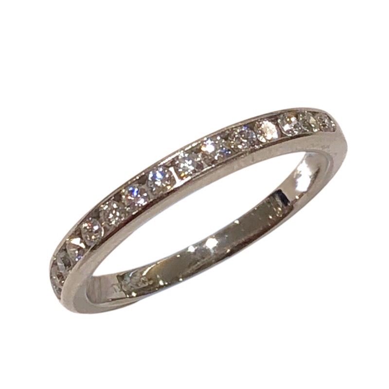 ティファニー TIFFANY＆CO ハーフエタニティダイヤリング プラチナ Pt950 ジュエリー