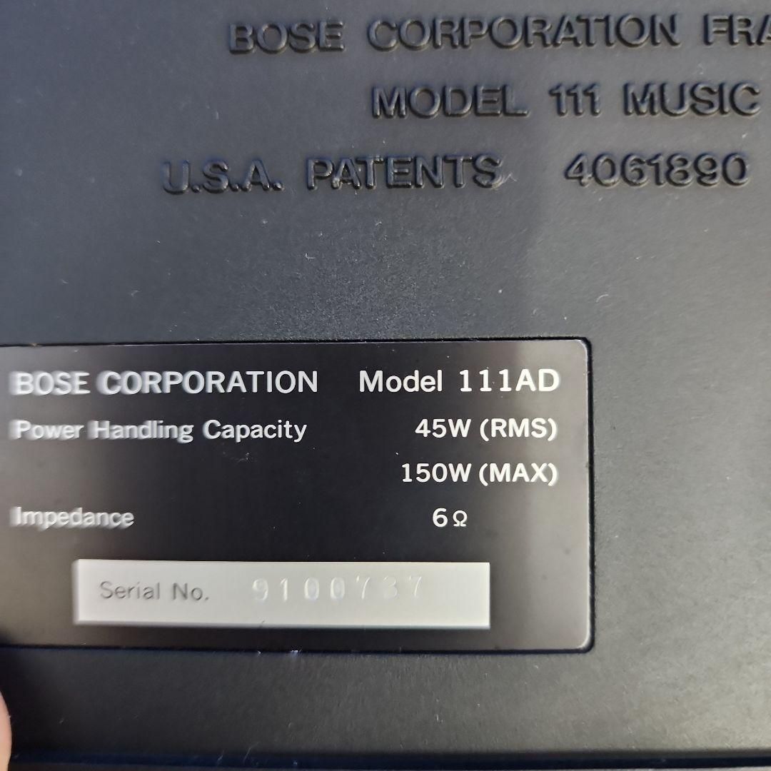 G390★BOSE ボーズ 111AD スピーカー ペア /保証付き・送料無料 G390☆BOSE ボーズ 111AD スピーカー ペア /保証付き・送料無料