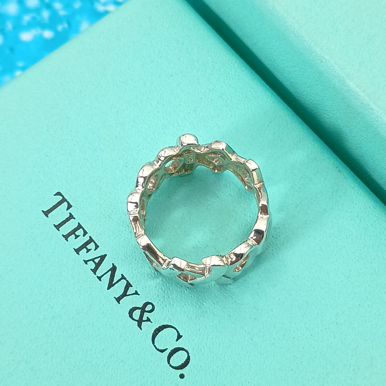 TIFFANY &Co. ティファニー 11号ラブ＆キス リング シルバー925 Love