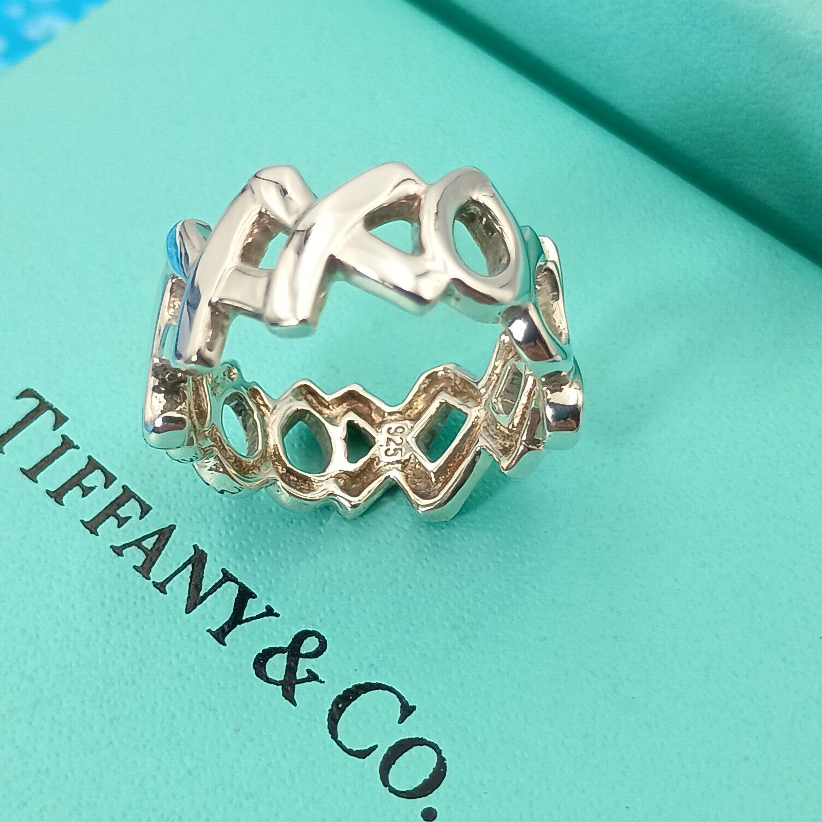 ティファニー　エッジ　リング　925 TI 11号 ティファニー コインエッジ リング 925 TI 11号