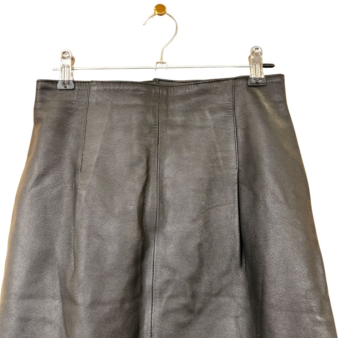 Salvatore Ferragamo レザー スカート M