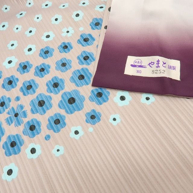 六花-RIKKA- 洗える着物 やまと誂製 トールサイズ 小紋 京袋帯 2点セット A3818