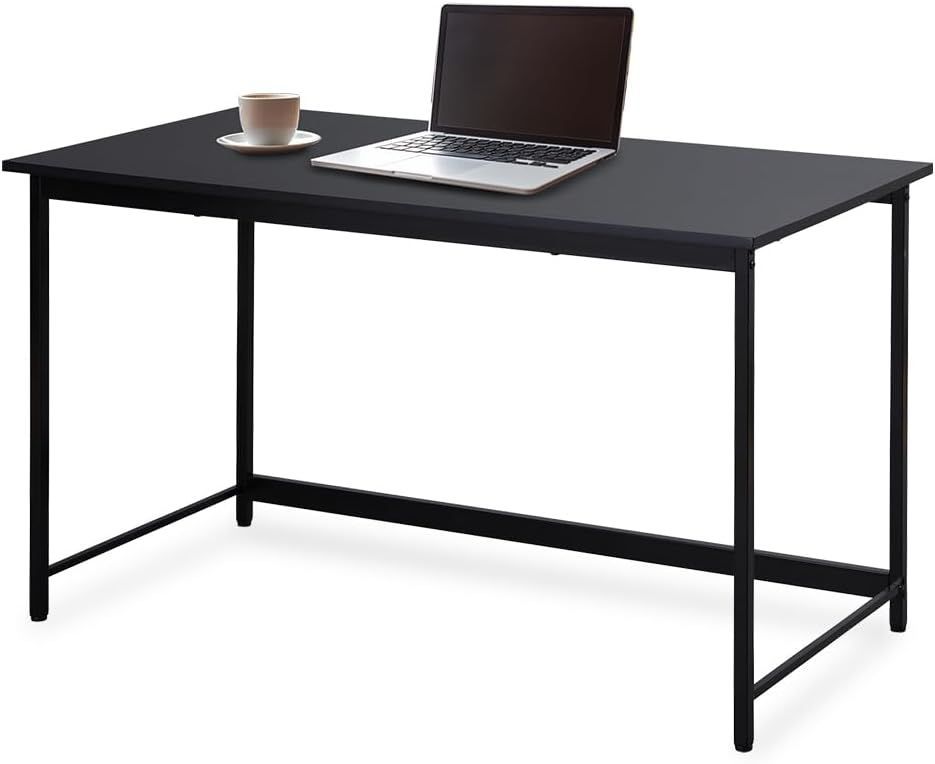 組立簡単 アイリスオーヤマ 机 デスク パソコンデスク pcデスク シンプル 幅120cm 奥行60cm ブラック×ブラック ベーシックデスク 勉強机 ワークデスク 120×60 BDK-1260