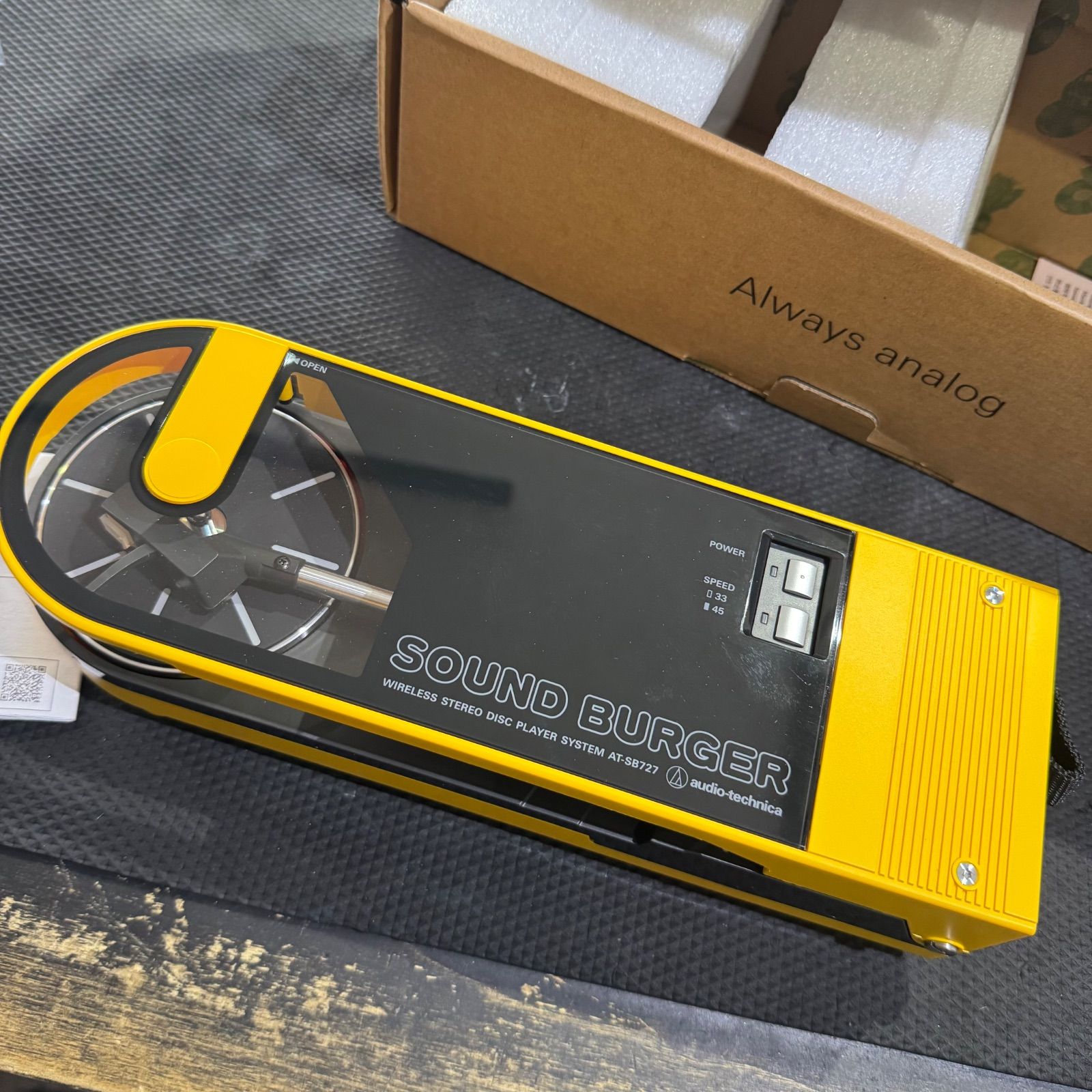 audio-technica AT-SB 727 SOUND BURGNR オーディオテクニカ レコードプレーヤー本体 レコードプレーヤー