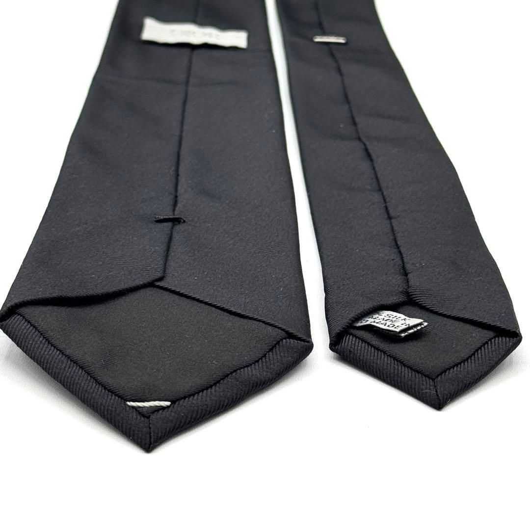 DIOR 黒 ワンポイント ロゴ 無地 ナロータイ 101111 - メルカリ 