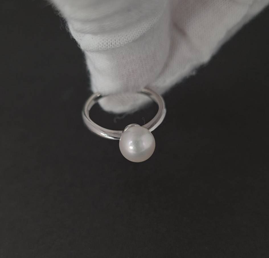 5mmあこや真珠のシンプルデザインリング サイズ11号 Pt900
