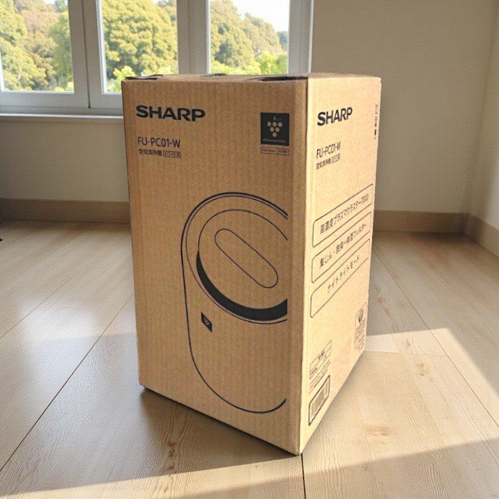 SHARP シャープ 空気清浄機 FU-PC01-W ホワイト 小型 パーソナルタイプ 6畳対応 プラズマクラスター7000