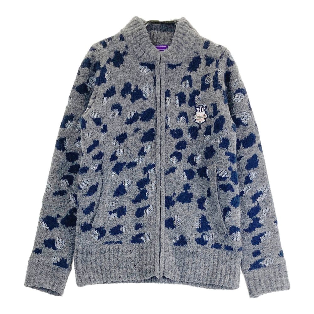 サイズ M BEAMS GOLF ビームスゴルフ ウール混 裏地付 ジップジャケット カモフラ柄 迷彩柄 グレー系 240101391077 ゴルフウェア レディース ストスト