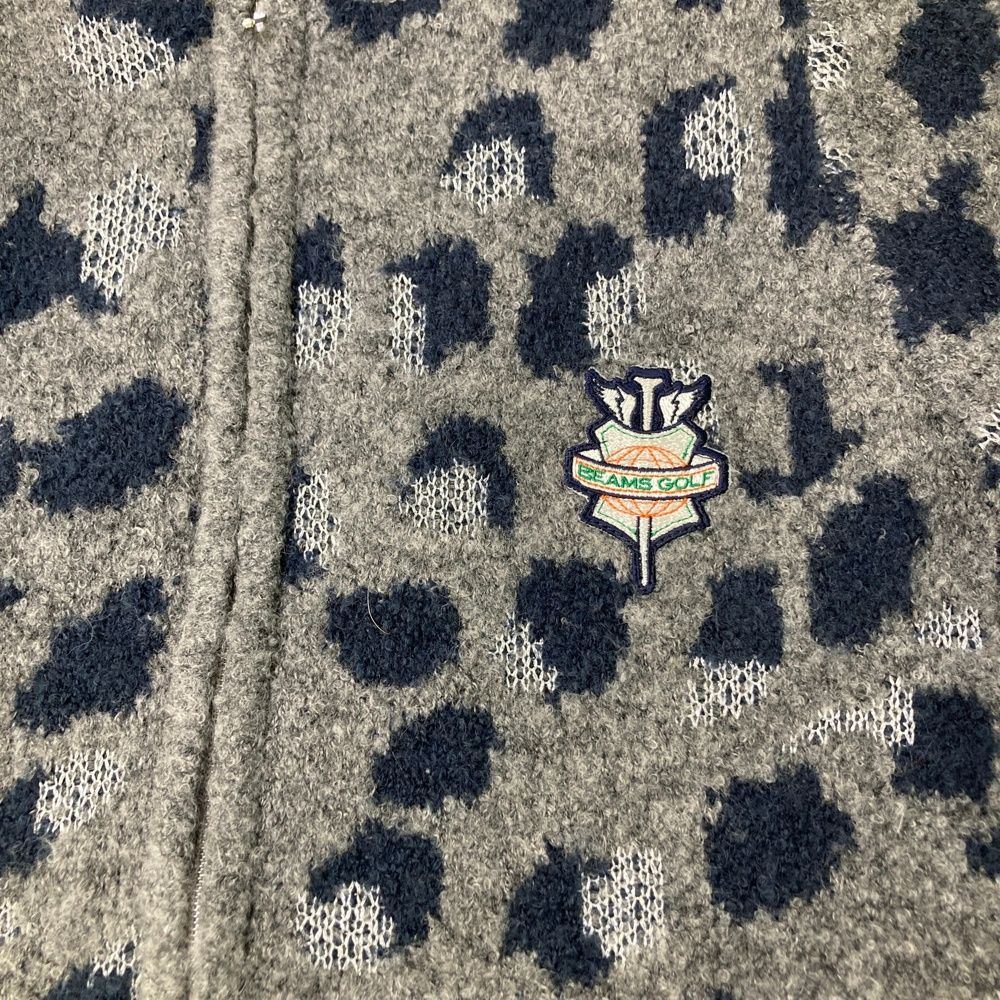 サイズ M BEAMS GOLF ビームスゴルフ ウール混 裏地付 ジップジャケット カモフラ柄 迷彩柄 グレー系 240101391077 ゴルフウェア レディース ストスト LLC-HASEGAWATOSO_COM