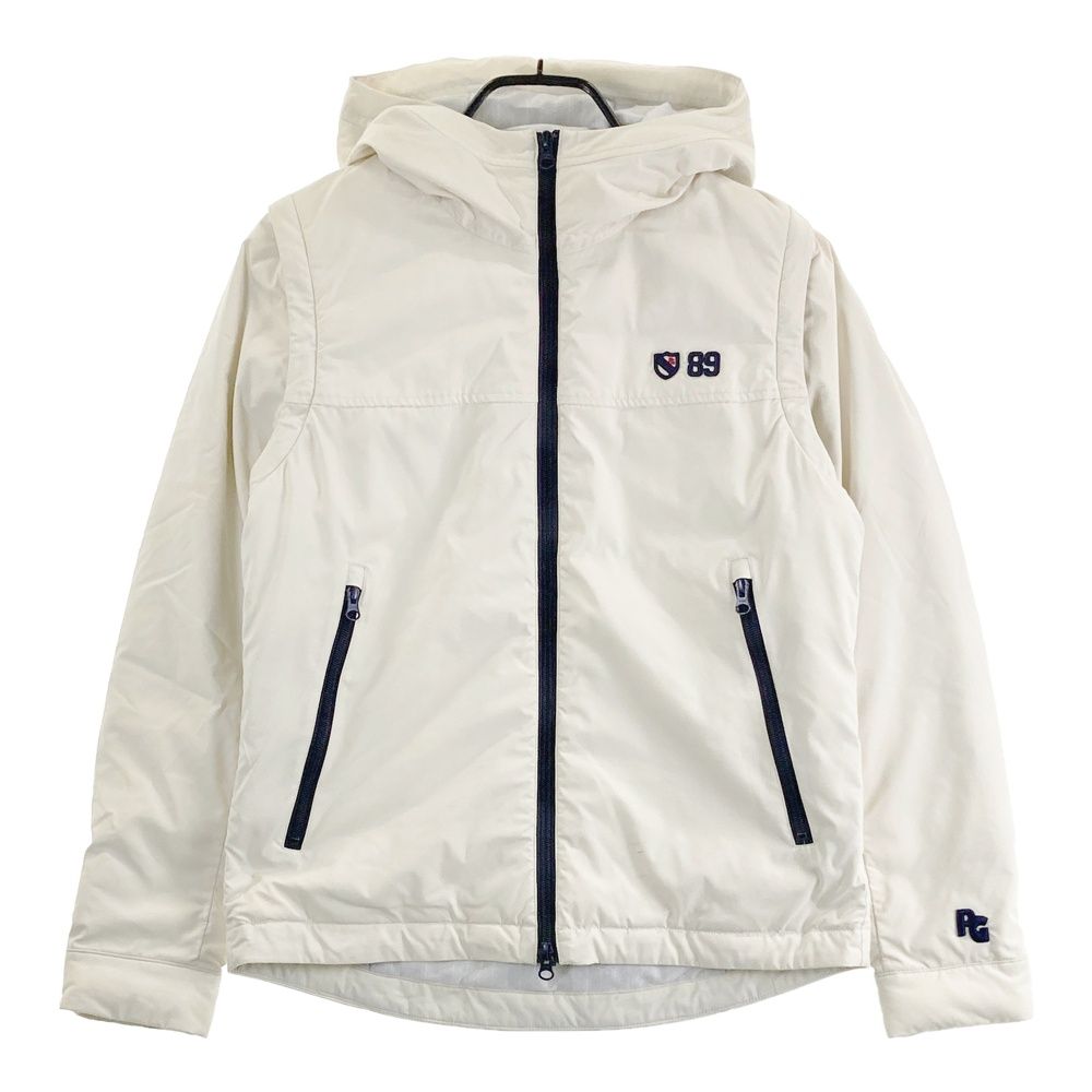 サイズ 3 PEARLY GATES パーリーゲイツ フード付 2WAY 蓄熱 中綿 ジップジャケット ホワイト系 240101393518 ゴルフウェア メンズ ストスト