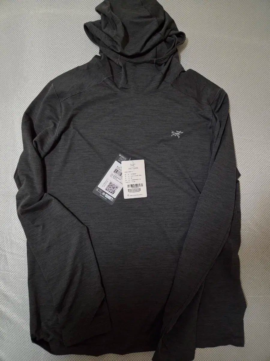 ARC TERYX アークテリクス コ 맥 フー Tシャツ 長袖 ブラックヘザー mサイズ