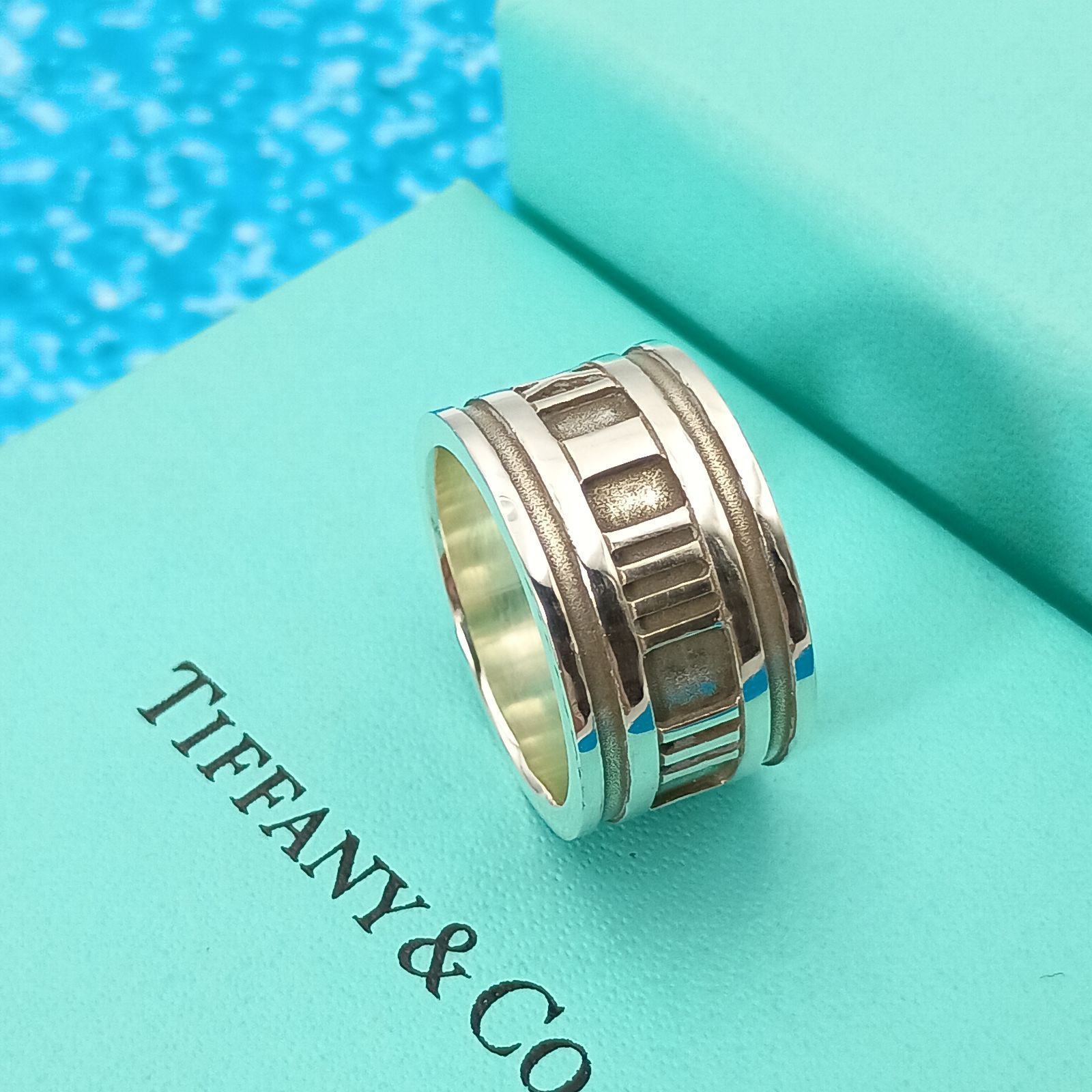 TIFFANY&Co. ティファニー 14号 ワイド アトラスリング メンズ