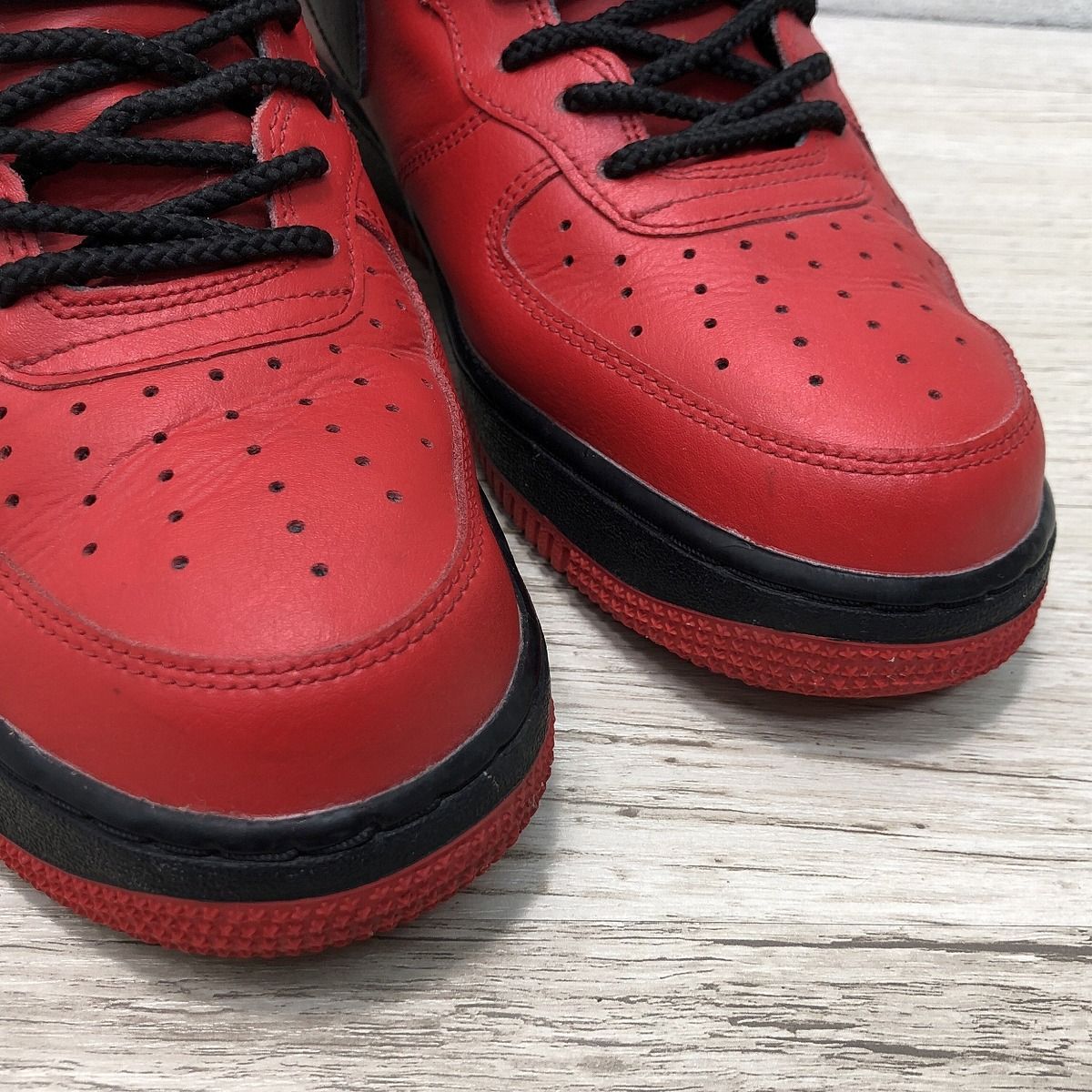 最終値下げ】NIKE AIR FORCE 1 RED ナイキ エアフォース1 ハイカット 