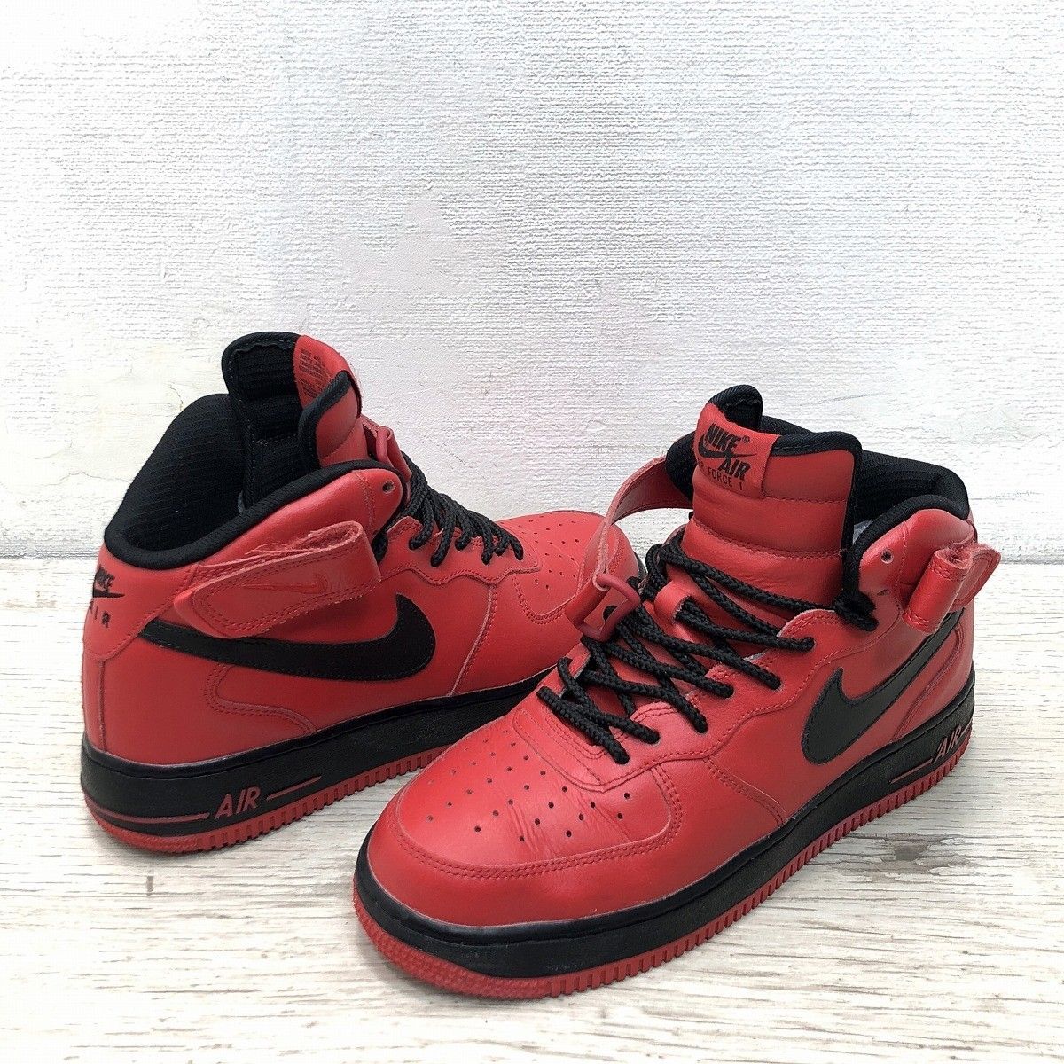 最終値下げ】NIKE AIR FORCE 1 RED ナイキ エアフォース1 ハイカット 