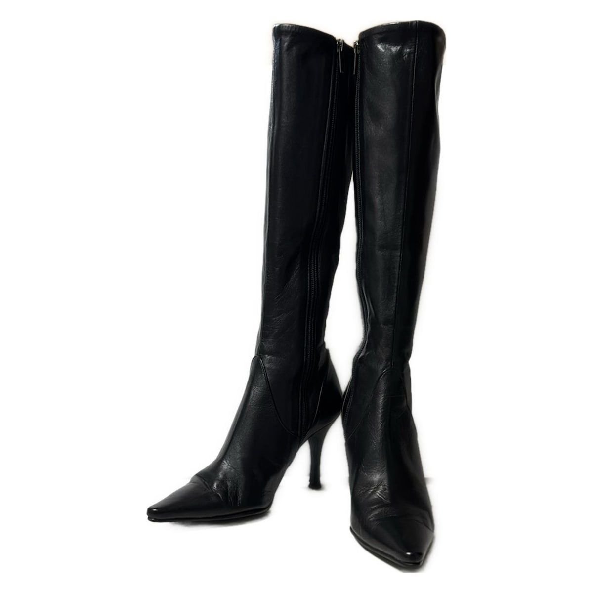 REGAL ロングブーツ 本革 サイドジップ ブラウン 382T リーガル ロング