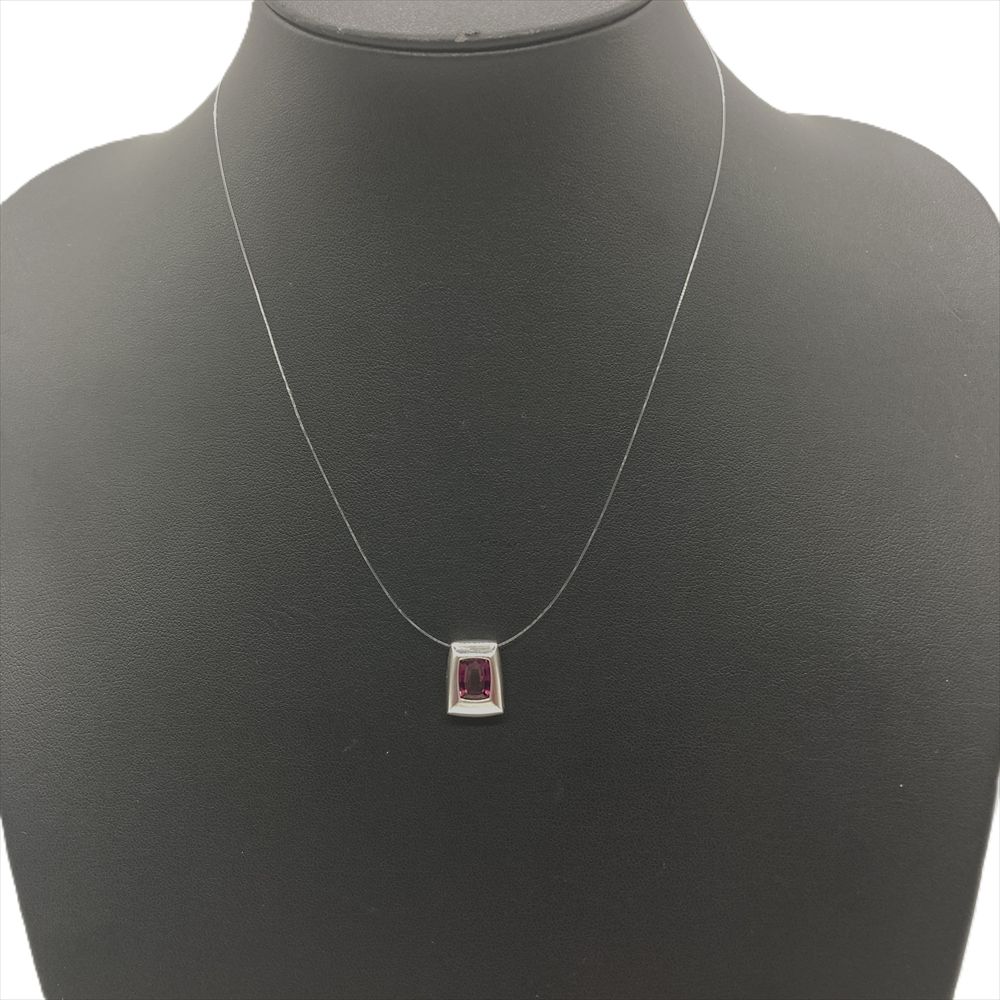 タサキ TASAKI ペンダントトップ ロードライトガーネット K18WG 3.3g ホワイトゴールド レディース