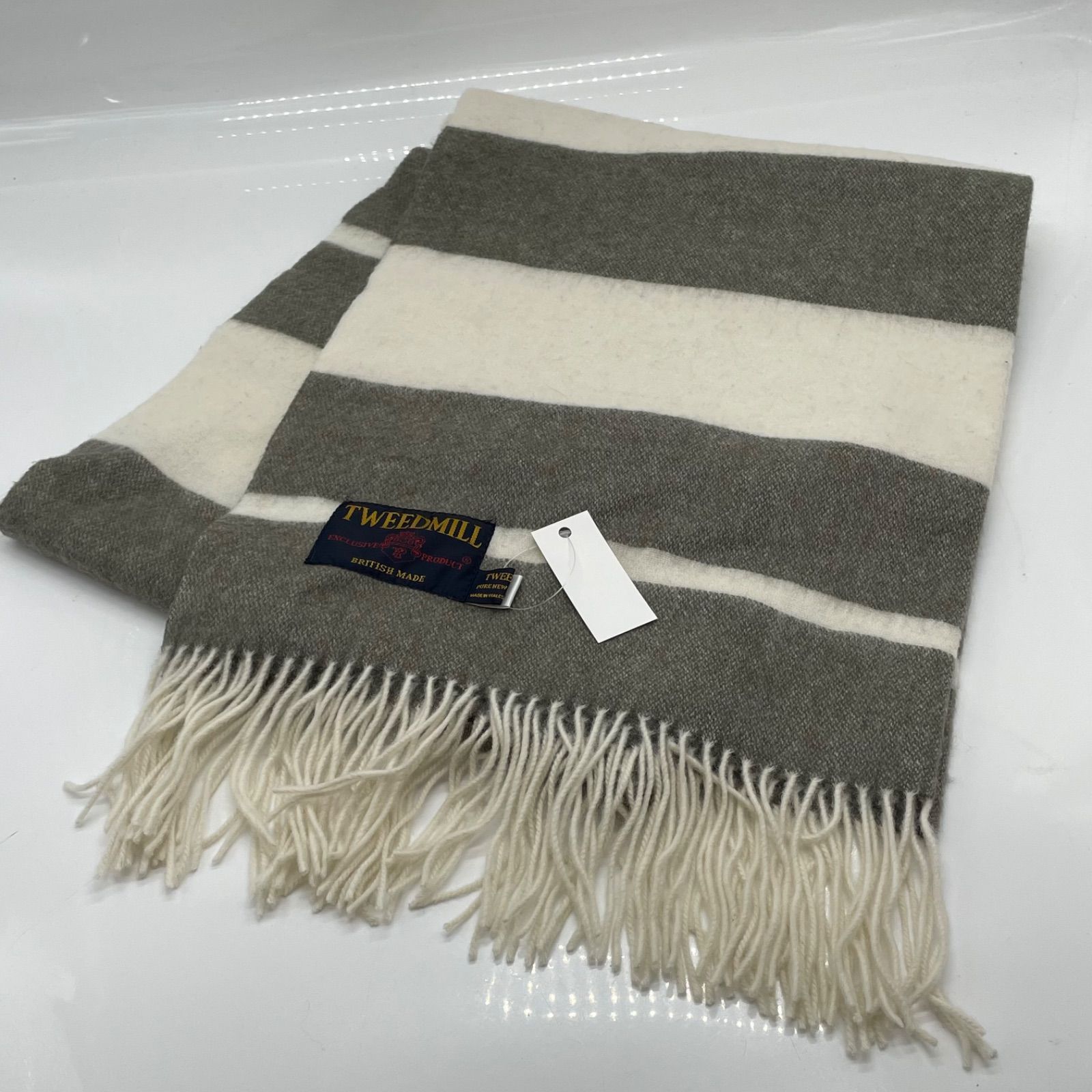 KO3422□TWEEDMILL ツイードミル 大判ストール ショール マフラー