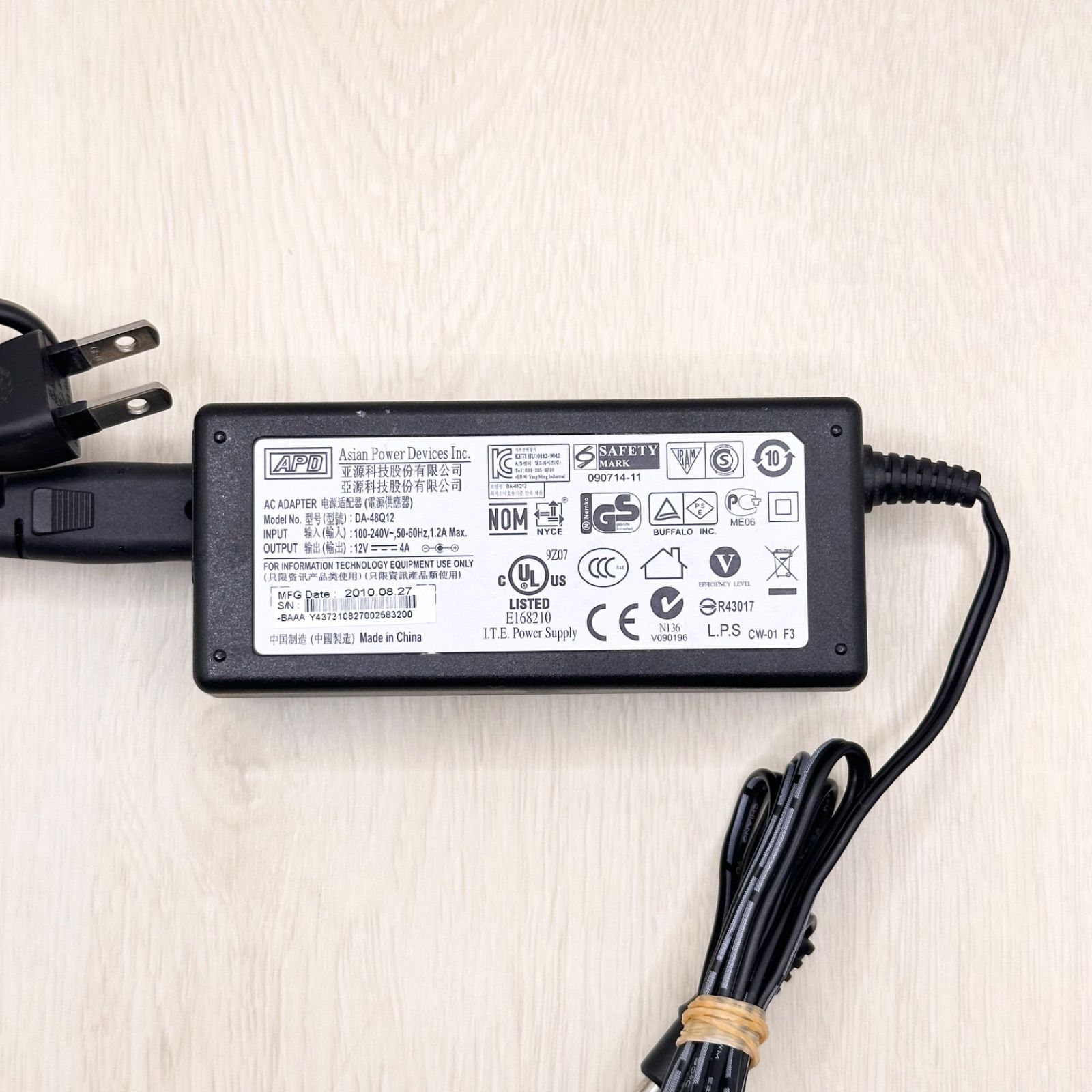 APD DA-48Q12 BUFFALO バッファロー 純正 ACアダプター 12V 4A CS-WV