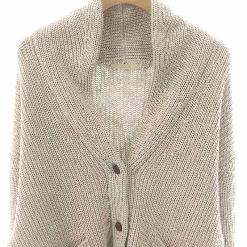 プラージュ Plage 23AW shawl collar カーディガン ニット 長袖
