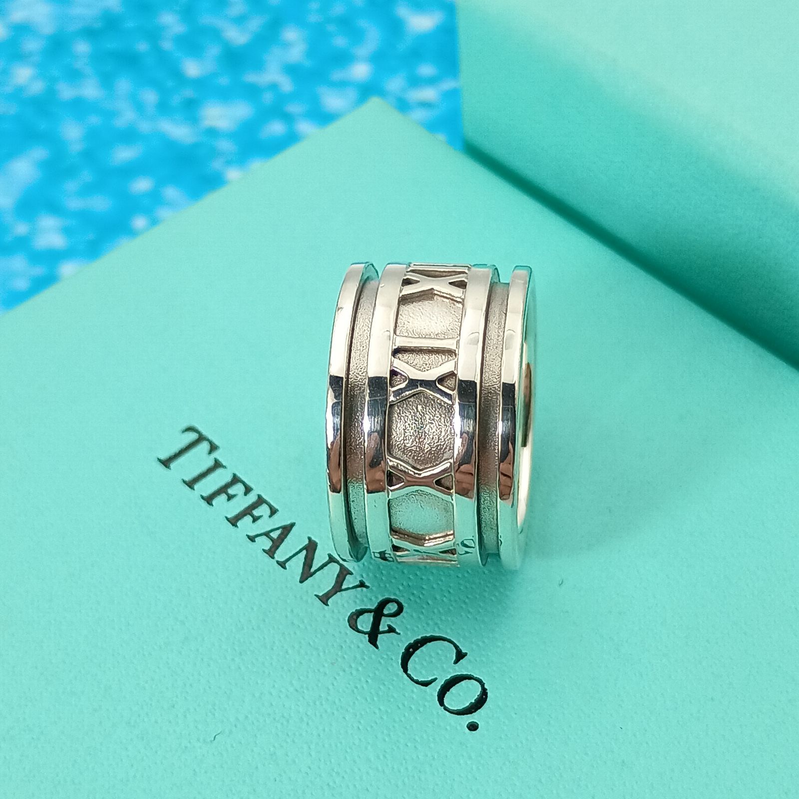 TIFFANY&Co. ティファニー 10号 アトラスリング ワイド 指輪 シルバー