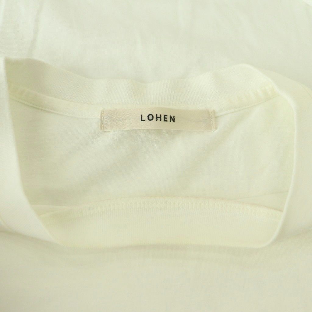 ローヘン LOHEN 23AW ボキシーラインビックロンT カットソー 長袖 F 白
