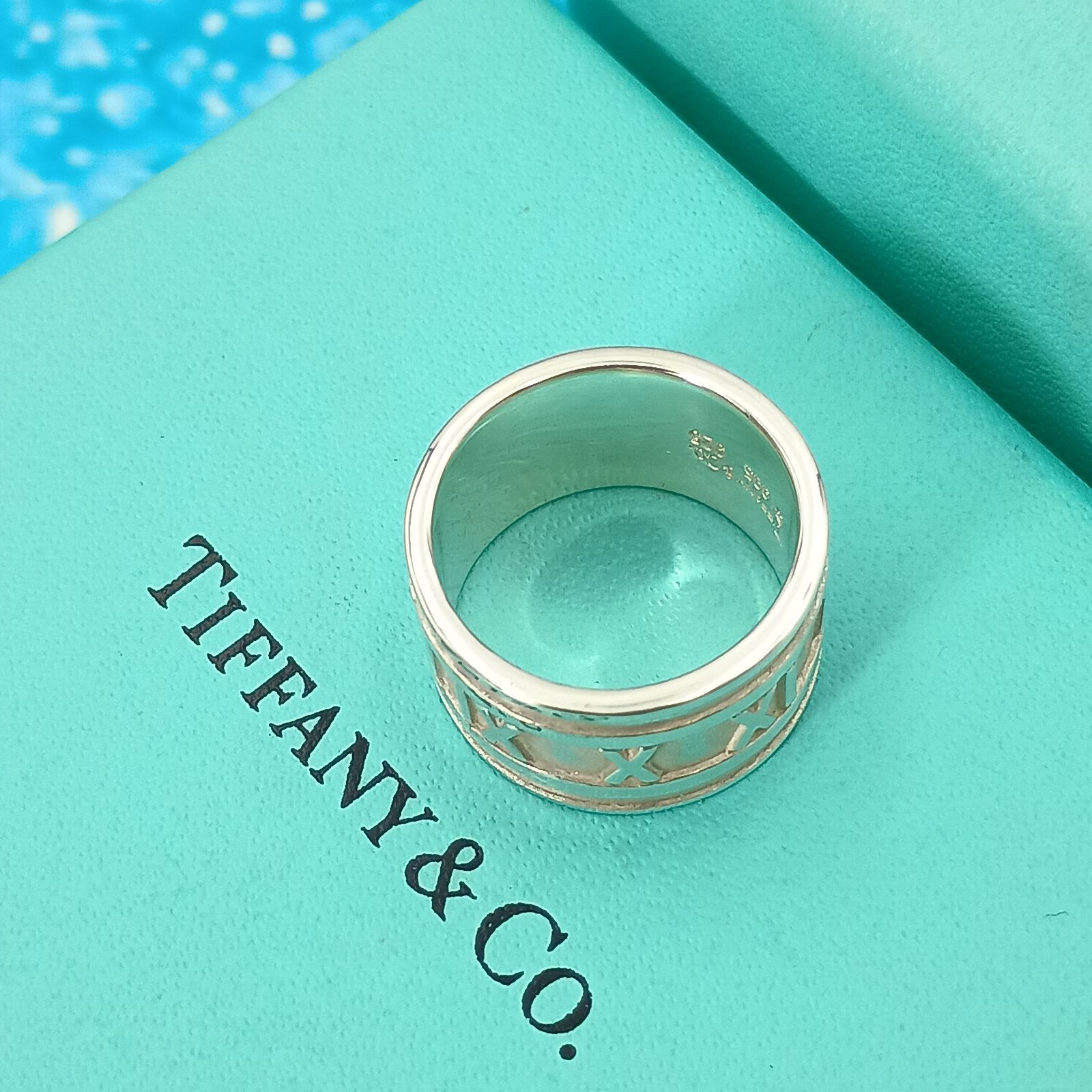 TIFFANY&Co.ティファニー　11号 アトラスリング　ワイド　シルバー指輪 TIFFANY&Co. ティファニー 11号 アトラスリング ワイド 指輪 シルバー
