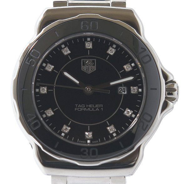 箱 ギャラ付 TAG HEUER タグホイヤー フォーミュラ1 WAH1314.BA0867 12Pダイヤ クオーツ レディース