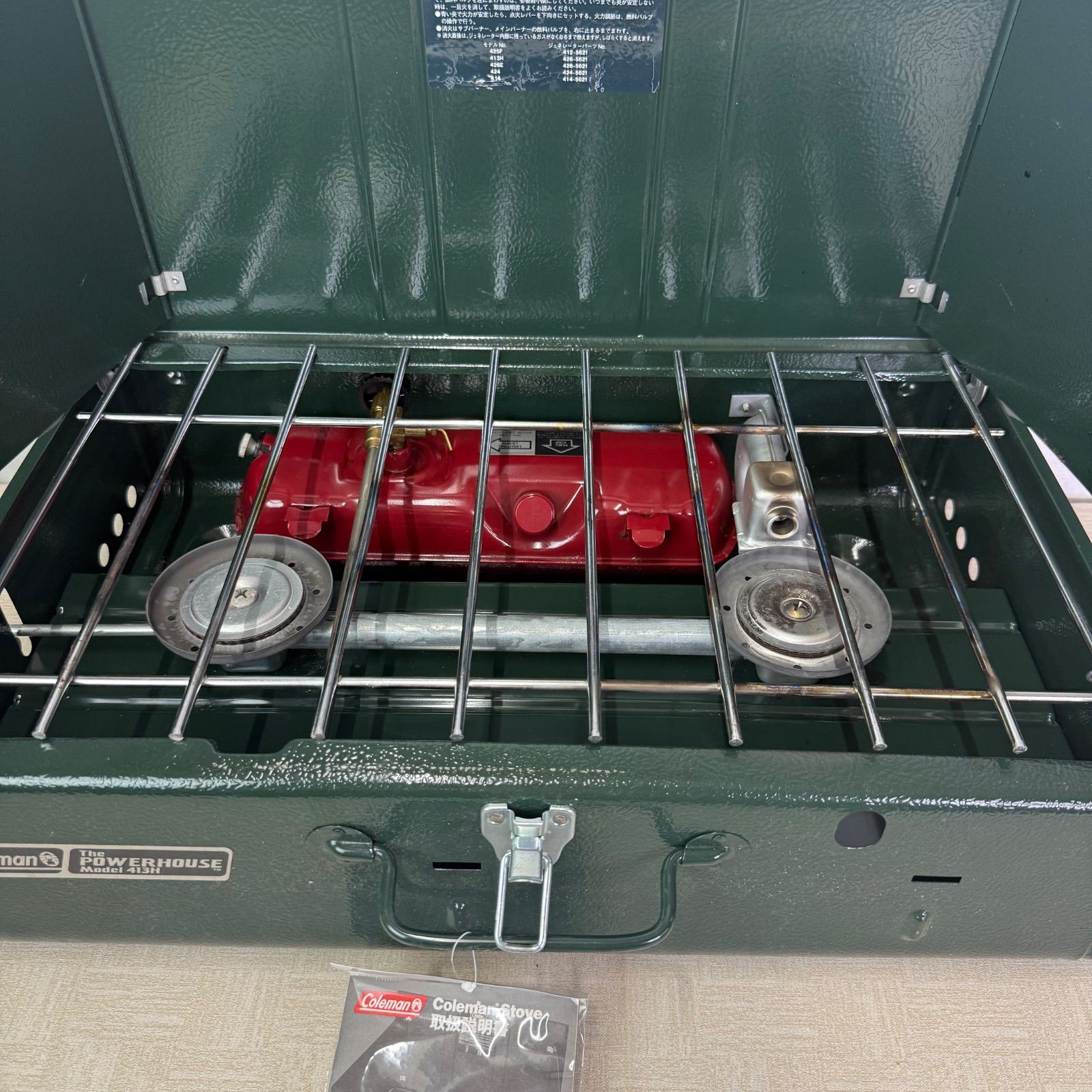 アウトドア 【おまけ付き】Colemanパワーハウス ツーバーナー413H