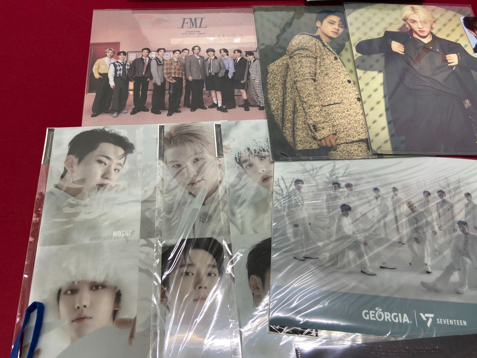 SEVENTEEN セブチ アクスタ トレカ クリアファイル DVD ぬいぐるみ 他 大量 グッズ セット 現状品 710