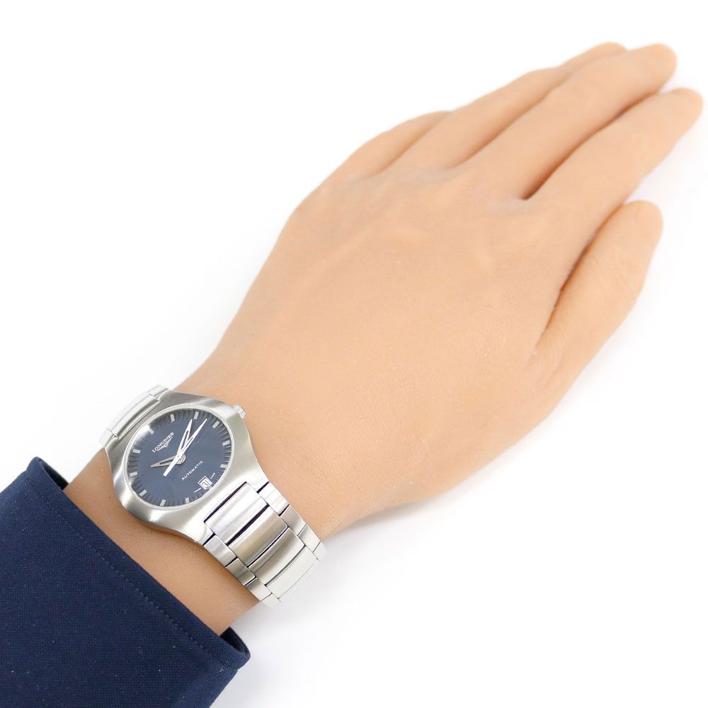ロンジン オポジション 腕時計 時計 ステンレススチール L 3 623 4 自動巻き 磨き直し済 メンズ 1年保証 LONGINES