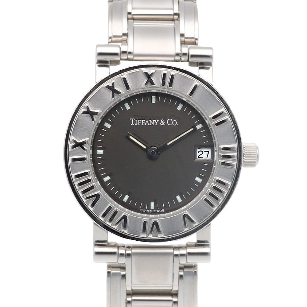 ティファニー アトラス 腕時計 時計 ステンレススチール クオーツ 磨き直し済 レディース 1年保証 TIFFANY-Co. ティファニー