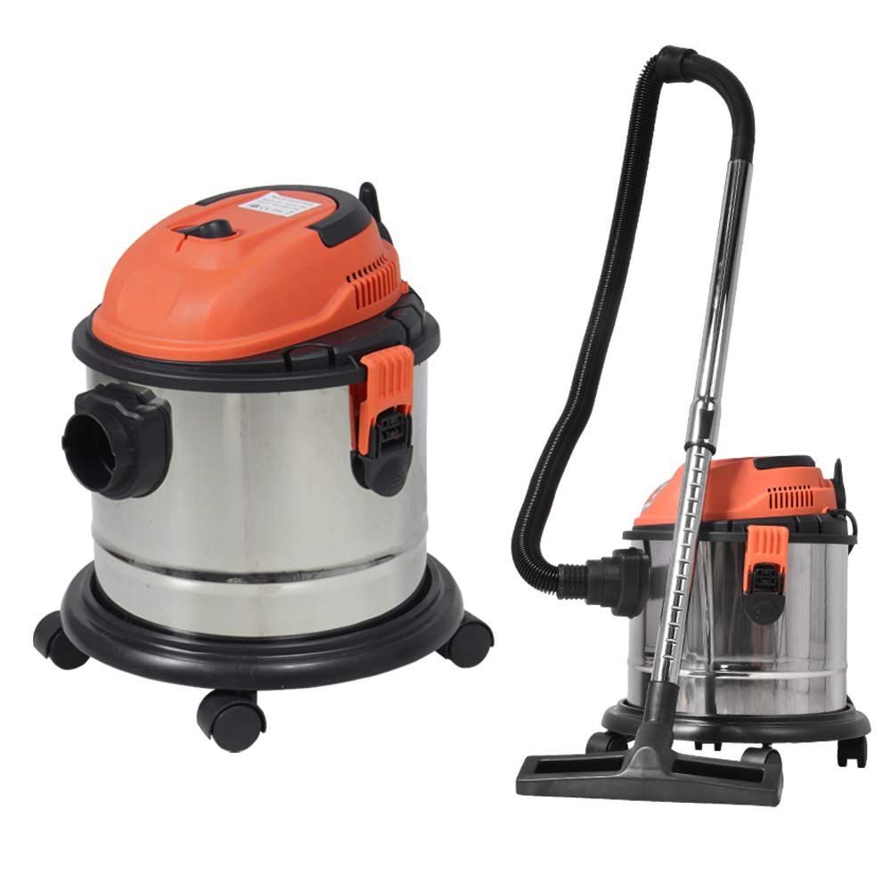 HAIGE ハイガー 業務用掃除機 15L 乾湿両用 ブロアー機能付 1000W 吸引仕事率150W フィルター水洗い 小型 軽量4.6kg 10m延長コード付き HG15