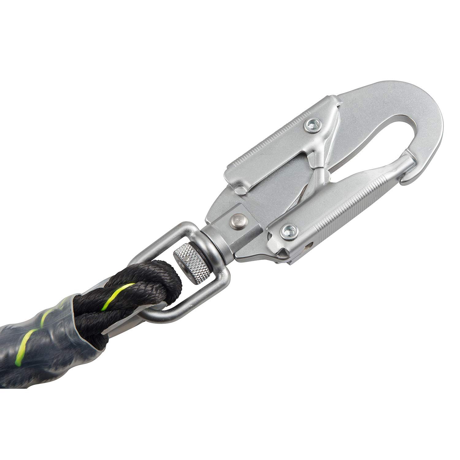 タジマ 新規 全帯 ワークポジショニング用ロープ 太16mm黒ロープ ロープ長さ2100mm よじれにくいより戻し付フック 長さ調整しやすい大型クリップを採用した伸縮調節 WR210BK