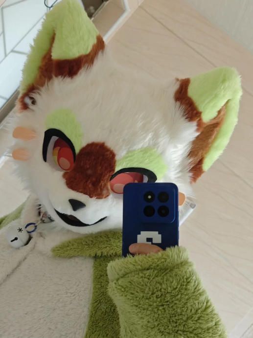 着ぐるみヘッド 犬 NO.393 白 緑 全頭ヘッド ケモノ ファースーツ ぬいぐるみ コスプレ コスチューム kigurumi WWW_TRAVELLANDINDIA_COM