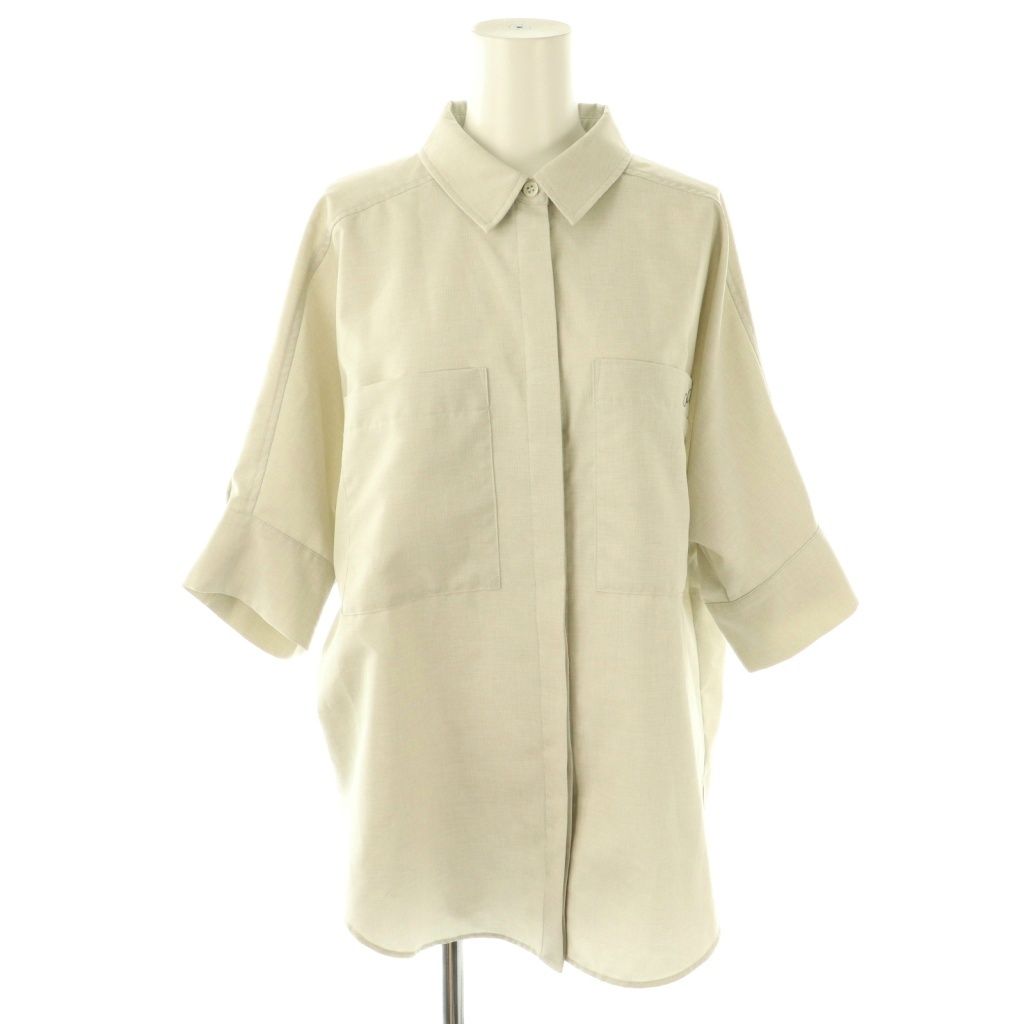 コエル COEL リフラクスエコボックスシャツ×リフラクスエコショートパンツ セットアップ F 36 ベージュ HK OS